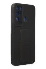 Uray store Tecno Pova Neo Kılıf Mega Standlı Silikon - Siyah - Görsel 2
