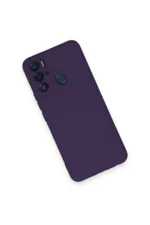 Uray store Tecno Pova Neo Kılıf Nano içi Kadife Silikon - Mor - Görsel 3
