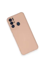 Uray store Tecno Pova Neo Kılıf Nano içi Kadife Silikon - Pudra - Görsel 3