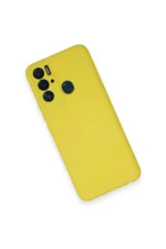 Uray store Tecno Pova Neo Kılıf Nano içi Kadife Silikon - Sarı - Görsel 3