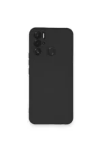Uray store Tecno Pova Neo Kılıf Nano içi Kadife Silikon - Siyah