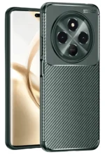 Uray store Tecno Spark 30 Kılıf Auto Focus Karbon Kapak - Koyu Yeşil