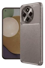 Uray store Tecno Spark 30 Pro Kılıf Auto Focus Karbon Kapak - Gri