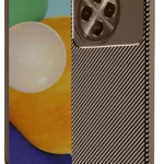 Uray store Tecno Spark 30 Pro Kılıf Auto Focus Karbon Kapak - Kahverengi