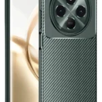 Uray store Tecno Spark 30C Kılıf Auto Focus Karbon Kapak - Koyu Yeşil
