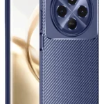 Uray store Tecno Spark 30C Kılıf Auto Focus Karbon Kapak - Lacivert