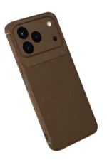 Uray store Tecno Spark 50 4G Auto Focus Karbon Kapak - Kahverengi - Görsel 2