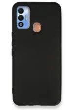 Uray store Tecno Spark 7T Kılıf First Silikon - Siyah