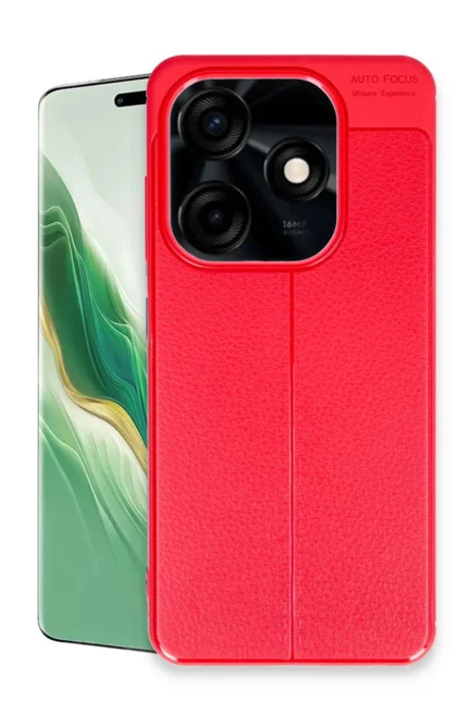 Uray store Tecno Spark Go 2024 Kılıf Auto Focus Kapak - Kırmızı