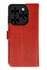 Uray store Tecno Spark Go 2024 Kılıf Trend S Plus Kapaklı Kılıf - Kırmızı - Görsel 2