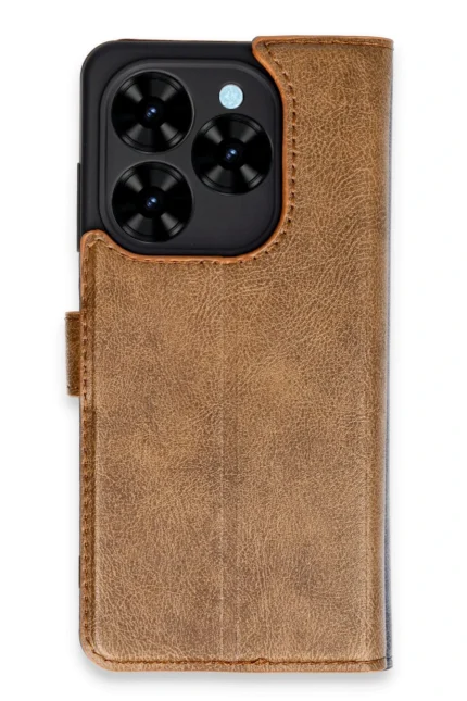 Uray store Tecno Spark Go 2024 Kılıf Trend S Plus Kapaklı Kılıf - Taba