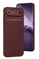 Uray store Tecno Spark Slim 5G Auto Focus Karbon Kapak - Bordo