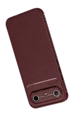 Uray store Tecno Spark Slim 5G Auto Focus Karbon Kapak - Bordo - Görsel 4