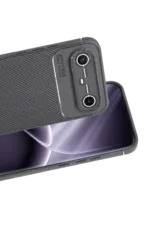 Uray store Tecno Spark Slim 5G Auto Focus Karbon Kapak - Gri - Görsel 2