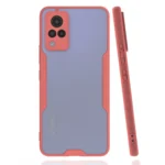 Uray store Vivo V21 Kılıf Platin Silikon - Pembe