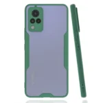 Uray store Vivo V21 Kılıf Platin Silikon - Yeşil