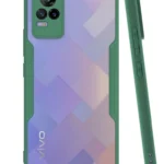 Uray store Vivo V21e Kılıf Platin Silikon - Yeşil