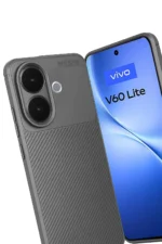 Uray store Vivo V60 Lite Auto Focus Karbon Kapak - Gri - Görsel 3