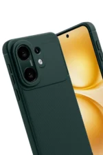 Uray store Vivo X200 FE Auto Focus Karbon Kapak - Koyu Yeşil - Görsel 2