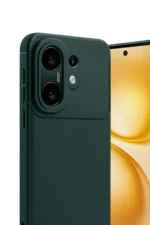 Uray store Vivo X200 FE Auto Focus Karbon Kapak - Koyu Yeşil - Görsel 3