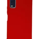 Uray store Vivo Y11S Kılıf Nano içi Kadife Silikon - Kırmızı