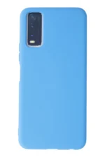 Uray store Vivo Y11S Kılıf Nano içi Kadife Silikon - Mavi