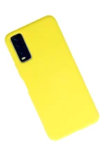 Uray store Vivo Y11S Kılıf Nano içi Kadife Silikon - Sarı - Görsel 2
