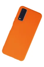Uray store Vivo Y11S Kılıf Nano içi Kadife Silikon - Turuncu - Görsel 2