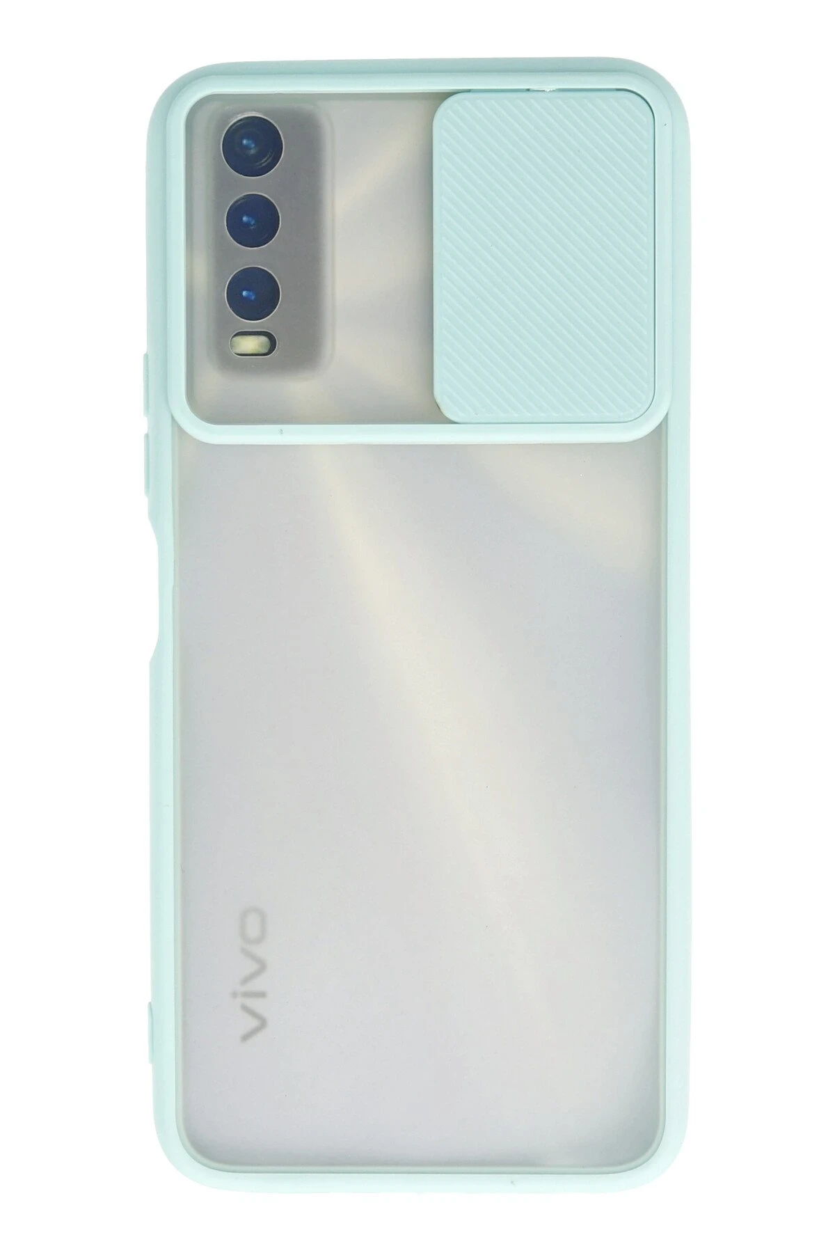newface-vivo-y11s-kilif-palm-buzlu-kamera-surgulu-silikon-turkuaz-default Uray store Vivo Y11S Kılıf Palm Buzlu Kamera Sürgülü Silikon - Turkuaz - Görsel 1