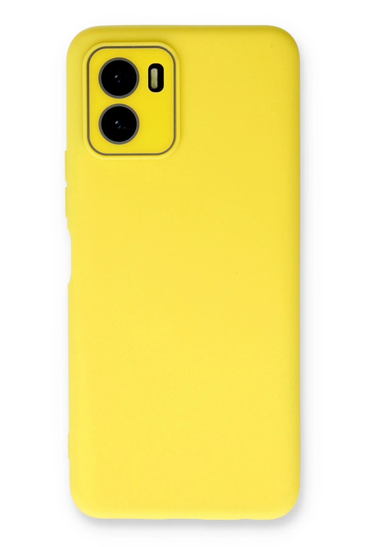 newface-vivo-y15s-kilif-lansman-glass-kapak-sari-default Uray store Vivo Y15S Kılıf Lansman Glass Kapak - Sarı - Görsel 1