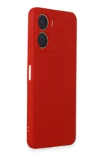 Uray store Vivo Y16 Kılıf First Silikon - Kırmızı - Görsel 2