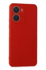 Uray store Vivo Y16 Kılıf First Silikon - Kırmızı