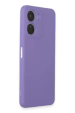 Uray store Vivo Y16 Kılıf First Silikon - Lila - Görsel 2