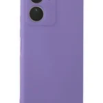 Uray store Vivo Y16 Kılıf First Silikon - Lila