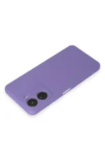 Uray store Vivo Y16 Kılıf First Silikon - Lila - Görsel 3