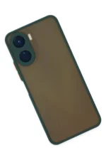 Uray store Vivo Y16 Kılıf Montreal Silikon Kapak - Yeşil - Görsel 3