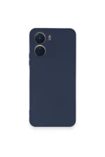 Uray store Vivo Y16 Kılıf Nano içi Kadife Silikon - Lacivert
