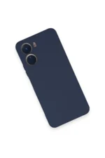 Uray store Vivo Y16 Kılıf Nano içi Kadife Silikon - Lacivert - Görsel 3