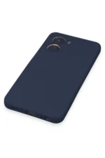 Uray store Vivo Y16 Kılıf Nano içi Kadife Silikon - Lacivert - Görsel 5