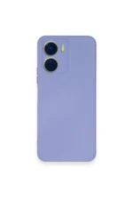 Uray store Vivo Y16 Kılıf Nano içi Kadife Silikon - Lila