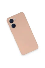 Uray store Vivo Y16 Kılıf Nano içi Kadife Silikon - Pudra - Görsel 3