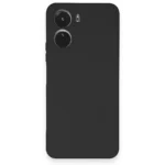 Uray store Vivo Y16 Kılıf Nano içi Kadife Silikon - Siyah