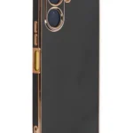Uray store Vivo Y16 Kılıf Volet Silikon - Siyah
