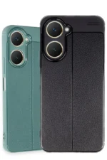 Uray store Vivo Y18 Kılıf Auto Focus Kapak - Lacivert - Görsel 4