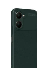 Uray store Vivo Y18 Kılıf Auto Focus Karbon Kapak - Koyu Yeşil - Görsel 2