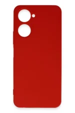 Uray store Vivo Y18 Kılıf First Silikon - Kırmızı - Görsel 2