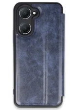 Uray store Vivo Y18 Kılıf Flip Cover - Lacivert