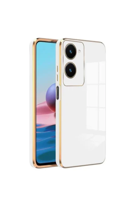 Uray store Vivo Y18 Kılıf Volet Silikon - Beyaz
