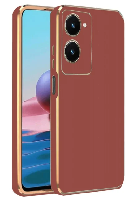 Uray store Vivo Y18 Kılıf Volet Silikon - Kırmızı
