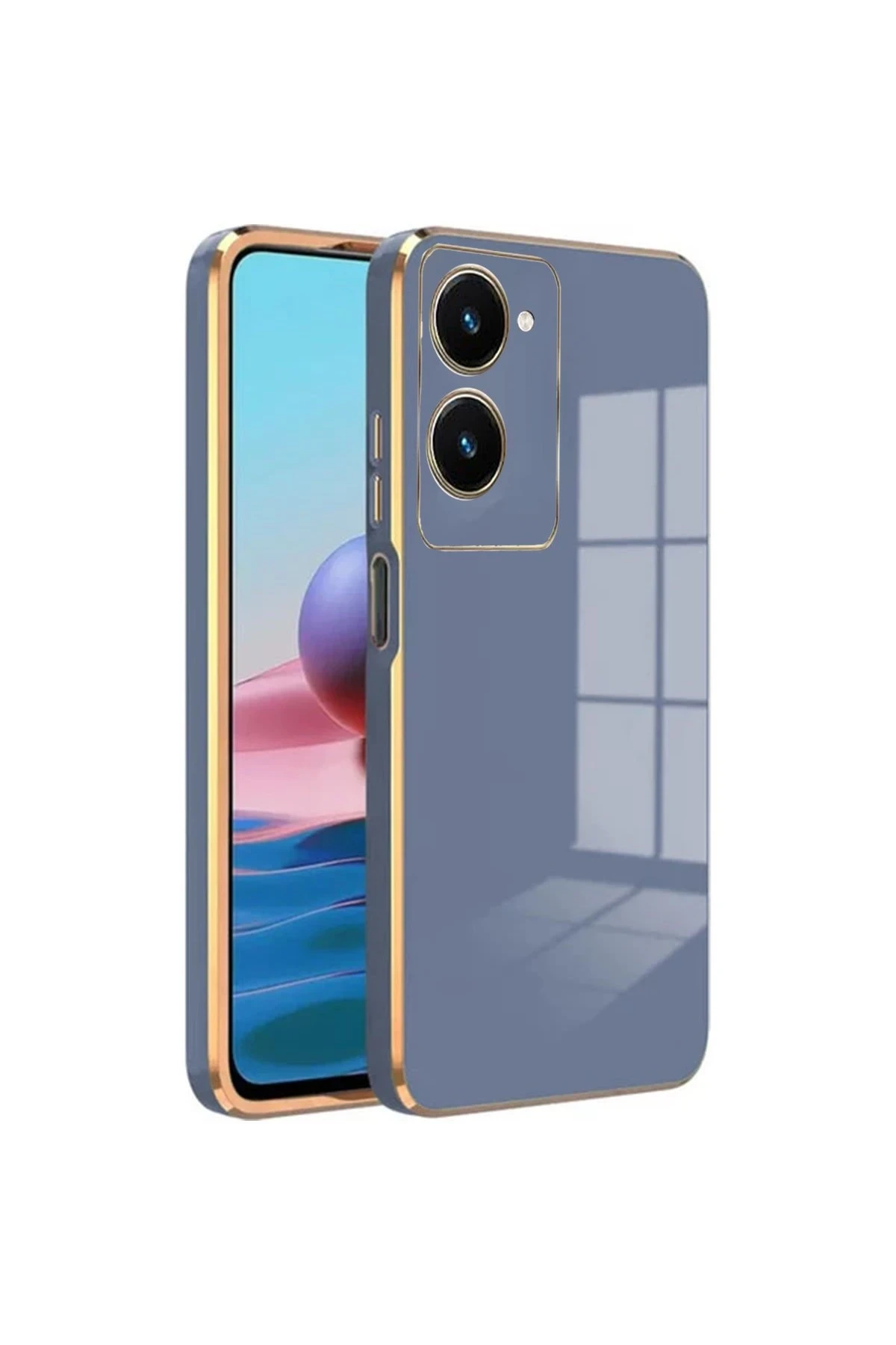 newface-vivo-y18-kilif-volet-silikon-mavi-default Uray store Vivo Y18 Kılıf Volet Silikon - Mavi - Görsel 1